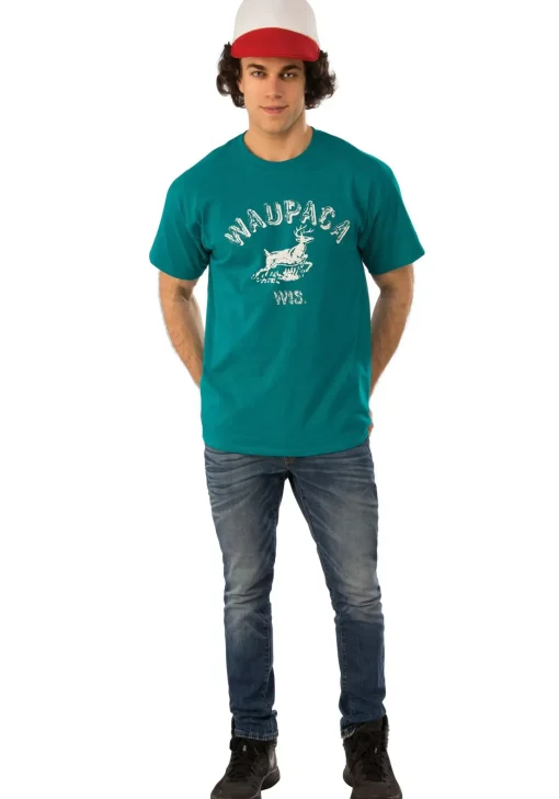 New Rubies Costume Adult Stranger Things Dustin Waupaca Shirt Tv / Movie Costumes