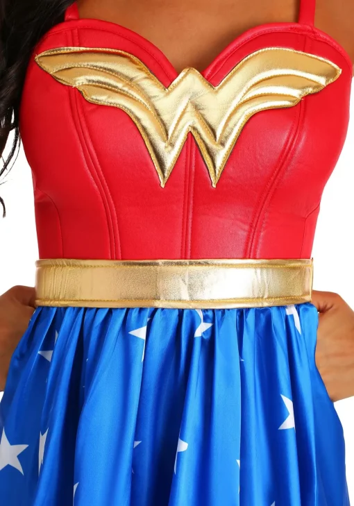 Online Rubies Costume Deluxe Plus Size Long Dress Wonder Woman Costume Superhero Costumes